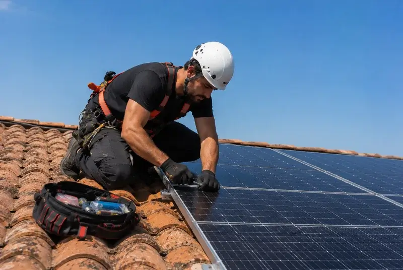 Maintenance et monitoring de panneaux solaires à Saint-Clément
